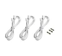 ARTIBETTER 9 Piezas Cable de Luz Rgb Cable de Extensión de Tira de LED 4 Pines 2m Blanco, Conectores de Doble Cabezal, Conexión sin Soldadura para Tira LED y Controlador Color Aleatorio