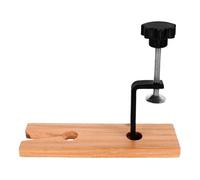 Artibetter Abrazadera de Mesa Ajustable para Joyería, Kit de Fijación de Acero y Madera, Herramienta Portátil para Mesa de Trabajo y Taller de Manualidades