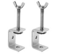 Artibetter Abrazaderas en C de Acero Inoxidable 2 Piezas, Mini 5-38 Mm, Juego de Abrazaderas para Carpintería y Bricolaje, Alta Resistencia, Apertura de 45 Mm (tipo Alas), Sujeción Fuerte