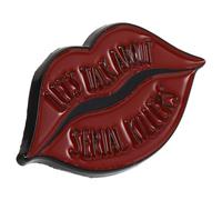 Artibetter Accesorio Chic Superficie Lisa y Fácil de Abrir Pin de Solapa Forma de Labios Rojos en Aleación de Zinc para Mujer Adecuado para Regalar en Cumpleaños