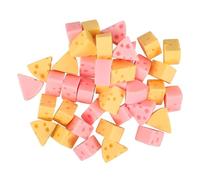 Artibetter Accesorios Ligeros y Decorativos Forma de Queso 40 Piezas de Dijes de Resina para Manualidades Diy para Tocados y Fundas de Teléfono