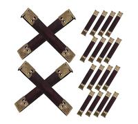 Artibetter Accesorios para Hacer Bolsos Clips de Resorte para Coser Bisagras Internas de Bolsos Paquete de 100 Piezas Marcos Flexibles Internos de Metal de 8,5cm