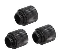 Artibetter Acoplador Extensor de Refrigeración Líquida Junta Giratoria 360 Latón Negro y Anillo de Silicona para PC para Sistema de Enfriamiento