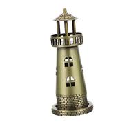 Artibetter Adornos Faro Náutico Estatua Faro Náutico Suministros para Fiestas Edificio Estatuilla Regalos De Escritorio Decoración De Metal Adornos para Mesa De Escritorio