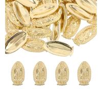 ARTIBETTER Adornos para Uñas Dorados 3d de Estatua de Buda 100 Piezas, Aleación Metálica Resistente, Accesorios Religiosos para Manicura, Decoración Nail Art Espiritual para Diseño de Uñas