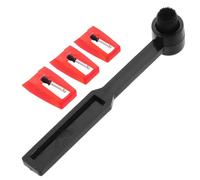 ARTIBETTER Aguja para Tocadiscos de Plástico y Aluminio, Kit Limpiador Vinilo Cepillo para Discos, Accesorios de Audio para Fonógrafo, Juego de 3 Agujas 1 Cepillo de Limpieza