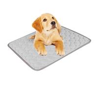 Artibetter Alfombrilla Refrescante para Mascotas Verano, Tapete Frío para Perros y Gatos S 50x40 Cm Gris, Cojín de Hielo Duradero y Transpirable para Cama Interior, Manta Antiarañazos Fácil