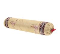 Artibetter Almohada y Funda de de Poliéster Dorada de Apoyo Lumbar Relleno Transpirable de Alforfón Color Aleatorio para Muebles de Madera y Tradicional China