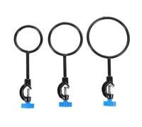 ARTIBETTER Anillos de Soporte para Laboratorio de Hierro, Paquete de 3 Piezas, Resistentes y Robustos para Experimentos y Soporte de Retorta en Laboratorio