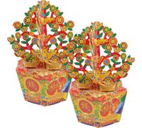 Artibetter Árbol Prosperidad de Papel para Quemar en Festival Qingming Papel Moneda Ancestral Fácil de Quemar para Bendiciones de Fortuna y Abundancia