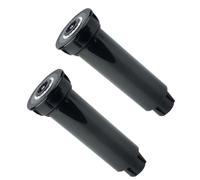 Artibetter Aspersor Emergente Automático de Jardín 2 Piezas Boquilla Ajustable Material ABS Resistente Aspersor de Césped Giratorio para Riego en Patios y Jardines