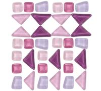 ARTIBETTER Azulejos de Mosaico de Vidrio Planos Irregulares en Colores Surtidos, Piezas Pequeñas para Manualidades Diy, Kit de Mosaicos para Decoración y Arte Creativo (tono Color Aleatorio