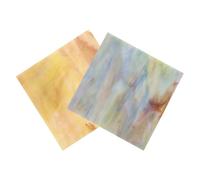 Artibetter Azulejos de Vidrio 2 Piezas Multifuncionales y Versátiles Láminas de Vidrio para Manualidades para Arte y Decoración en Catedrales