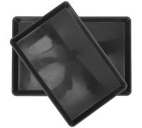Artibetter Bandejas para Jaula de Perro Pequeña 2 Piezas 43x33 Cm Bandeja para Excrementos de Pájaro Plástico Resistente sin Fugas Fácil de Limpiar para Jaulas de Animales Pequeños
