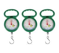 ARTIBETTER Báscula de Resorte Portátil de Plástico Gancho para Pesar Maletas y Pescado, Diseño Humanizado, Paquete de 3 Piezas para Uso en Pesca y Tienda Color Aleatorio