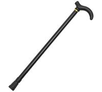 Artibetter Bastón Ajustable de Aleación de Aluminio Negro con Agarre Cómodo y Base Antideslizante para Mayores, Regulable en Medida y Plegable para Estabilidad