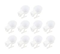 Artibetter Bebedero Automático para Pájaros Pequeño 9,5 Mm Soporte para Jaulas, Dispensador de Agua Plástico Blanco para Codornices y Patitos, 10 Unidades, Comedero de Agua para Jaulas