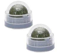 Artibetter Bolas de Catnip Giratorias para Gatos, 2piezas, Hechas de Plástico y Menta, Ayudan Expulsión de Bolas de Pelo, Ideales para Jugar y Cuidado de Mascotas