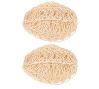 ARTIBETTER Bolas de Esponja de Sisal 2 Unidades para Baño Exfoliante Corporal Natural Beige, Cepillo Corporal Manual de Fibra de Sisal para Limpieza y Cuidado en Ducha y Spa