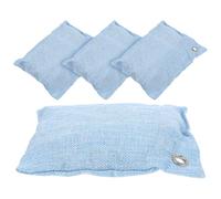 Artibetter Bolsa de Desodorante de Bambú Activado 4 Piezas para Eliminar Olores y Absorber Humedad en Armarios y Coches Tela de Lino y Carbón Vegetal