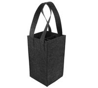 Artibetter Bolsa de Fieltro Negra para Vino Tinto Gran Espacio Interno y Compartimento Extraíble, Portátil y Elegante para Llevar 4 Botellas en Fiestas