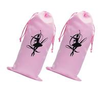 Artibetter Bolsa para Zapatos de Ballet Cordón, 2 Piezas, Tamaño 13x27 Cm, Material Duradero Resistente al Desgaste, Bolsa para Zapatillas de Danza y Accesorios, Adecuado para Clases y