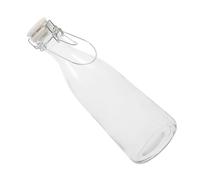 ARTIBETTER Botella de Vidrio para Almacenamiento de Enzimas 1000 Ml con Tapón Hermético de Color Claro, Contenedor Sellado para Bebidas, Jugos, Leche y Aceite, Adecuado para Uso Doméstico