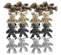 Artibetter Botones Ajustables para Ajustar Cintura de Forma Elegante y Práctica de Hebillas de Aleación de Zinc Diseño de Oso, 8 Pares sin Rebabas para Pantalones Vaqueros