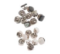 Artibetter Broches de Seguridad para Ropa 20 Pcs [decorativos y Anti-miradas] [plástico Ligero] [mujeres] [camisa, Vestido, Chal] [botones Cuadrados en Tonos Claros y Coloridos]