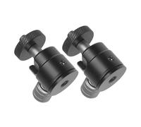 Artibetter Cabezal Esférico De Aluminio para Trípode Cámara, Accesorio Giratorio 360° para Proyector y Cámara, Mini Portátil, Movimiento Ajustable, Compatible Trípodes Electrónicos, Color Metálico