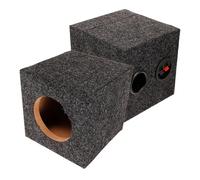 ARTIBETTER Caja Acústica para Subwoofer de Carcasa de Madera para Altavoz de Coche Diseño Cuadrado Resistente para Mejora de Sonido y Respuesta de Graves de Cajas para Instalación de Audio