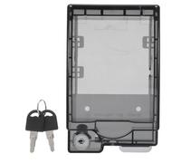 Artibetter Caja de Elevada a Sellado Instalación Fácil Estructura Borde para Interruptores Tomacorrientes con Resistente Manchas de Agua, Color Negro Baño