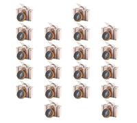 Artibetter Caja de Obsequio para Dulces Boda 20 Piezas de Papel Brújula Creativa Dorada y Colgante de Cordón, Caja de Embalaje Artesanal para Fiestas y Recuerdos Románticos