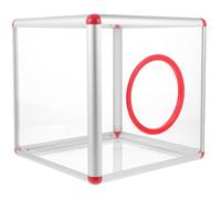 Artibetter Caja de Rifa Transparente Acrílica 25 Cm Cúbica para Sorteos y Eventos Empresariales, Urna Electoral Ranura para Papeletas y Donaciones, Adecuado para Bodas y Actividades Festivas