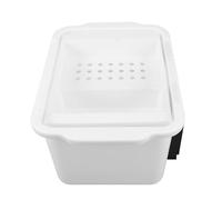 ARTIBETTER Caja para Borradores de Pizarra Blanca Colgante Sistema de Drenaje Recipiente Rectangular para Limpiar Marcadores y Tiza Accesorios Escolares para Aula Secado Rápido y Compacto