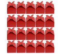 ARTIBETTER Cajas de Obsequio para Boda 50 Unidades en Papel Forma de Corazón Color Rojo Contenedores para Dulces y Bombones Ideales para Fiestas Shower y Detalles Artesanales