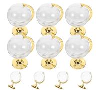 ARTIBETTER Cajas Decorativas Forma de Globo Terráqueo Doradas para Guardar Joyas y Dulces, Paquete de 10 Unidades para Recuerdos de Boda y Fiestas Elegantes