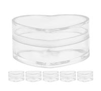 ARTIBETTER Cajas Transparentes para Obsequios en Forma de Corazón 85X65X39 MM 6 Unidades Estuches Multiusos para Fiesta Golosinas y Recuerdos Envases Resistentes para Dulces y Joyas