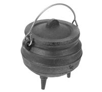 ARTIBETTER Caldero para Decoración de Hierro Fundido Negro Estilo Antiguo Olla Mágica Pequeña para Bruja en Fiestas Temáticas y Casas Encantadas