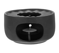 ARTIBETTER Calentador de Té Cerámico Negro Vela, Base para Conservar Calor, Estufa Multifuncional para Tetera, Adecuado para Hogar, Oficina y Ceremonia del Té, Accesorio para Calentar