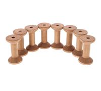 Artibetter Carretes de Madera Naturales para Bordar y Coser, 8 Unidades, Tamaño 70x40 Mm, Bobinas Vacías para Cintas y Cordones, Accesorios para Máquina de Coser y Manualidades