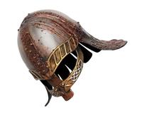 ARTIBETTER Casco Vikingo Medieval para Adulto con Protector de Nariz, Accesorio Cosplay Unisex para Fiestas y Disfraces, Sombrero Vikingo para Hombre y Mujer, Decoración Temática de Batalla