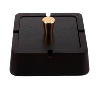 Artibetter Cenicero para Fumar en Interiores con Tapa de Madera y Acero Inoxidable Resistente al Desgaste para Hogar y Espacios de Trabajo con Diseño Oriental Clásico