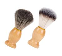 ARTIBETTER Cepillo de Afeitar Profesional de Espuma de Nailon 2 Unidades para Salón y Limpieza Facial, Brocha para Afeitado Masculino y Cuello
