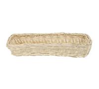 Artibetter Cesta Gran Capacidad y Diseño Versátil Porta Cubiertos de Plástico Blanco de Mesa Hogar para Organización en Mesa y Restaurantes