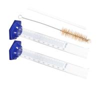 Artibetter Cilindro Graduado Base Redonda de Vidrio 4 Piezas de 100ml Resistencia Química y Líneas de Graduación Moldeadas para Laboratorio de Química