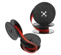 Artibetter Cintas para Máquina de Escribir Antigua 2 Juegos Rojo y Negro Doble Bobina, Cinta del Procesador de Textos Compatible con Modelos Clásicos y Variados, Tinta de Nylon para Oficina