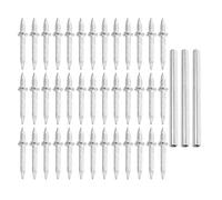 ARTIBETTER Clavos Invisibles de Doble Cabeza para Rodapiés Tornillos Roscados sin Juntas 303 Piezas 3 Paquetes de 100 Unidades con Manga de Instalación para Molduras Paneles Acústicos