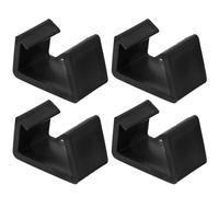 Artibetter Clips para Sofá Seccional Negro de Plástico, Pack de 4 Piezas Forma Simple, Fijación sin Dejar Rastro, Adecuado para Muebles y Sala de Estar