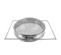 Artibetter Colador de Miel de Acero Inoxidable Doble Malla Fina para Apicultura, Filtro Casero Seguro y Práctico para Filtrar Restos de Miel Colmena